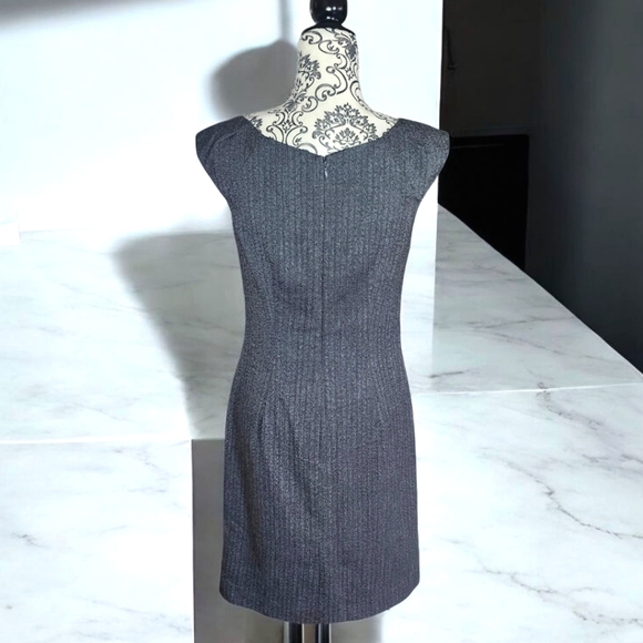 MOSSIMO Gray Herringbone Sleeveless Dress - 6 - Picture 6 of 10